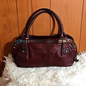 B Makowsky Genuine Leather Handbag